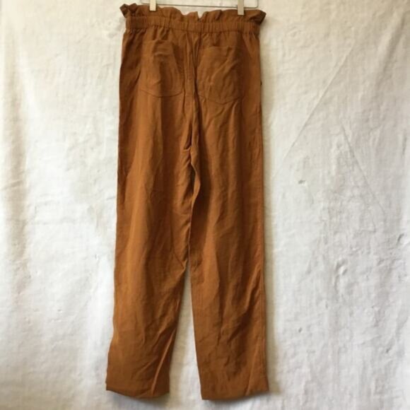 Madewell Gold Dunaway Paperbag Pants - Picture 9 of 14